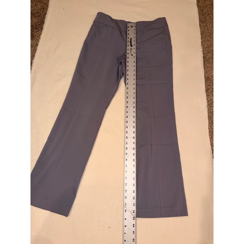 Liverpool Los Angeles Womens Straight Leg Dress Pants Slate Blue Gray Size 6/28